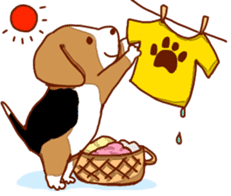 Beagle puppies sticker #951763