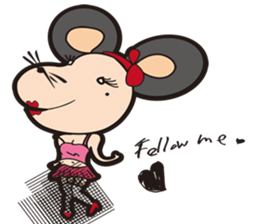 Rebel Mouse & Cat sticker #951947