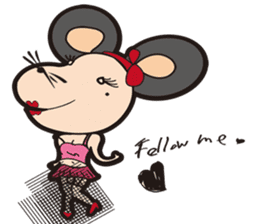 Rebel Mouse & Cat sticker #951947