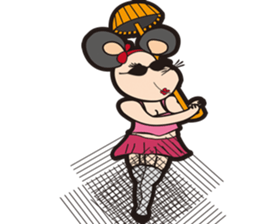 Rebel Mouse & Cat sticker #951965