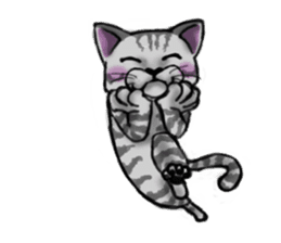 tabby cat sticker #952006