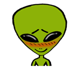 Green Alien sticker #952169