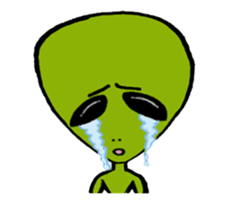 Green Alien sticker #952173