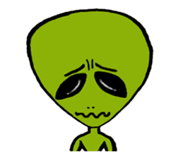 Green Alien sticker #952177