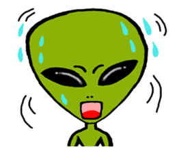 Green Alien sticker #952178
