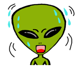 Green Alien sticker #952178