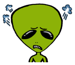 Green Alien sticker #952188