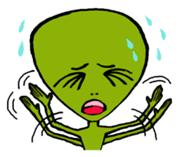 Green Alien sticker #952191