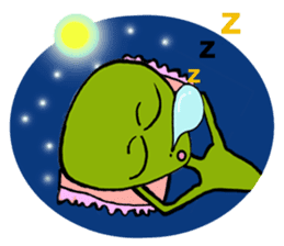 Green Alien sticker #952205