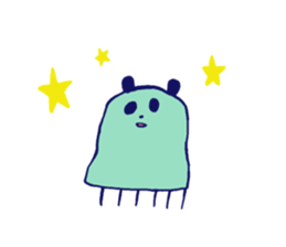 Jellyfish Panda sticker #952345