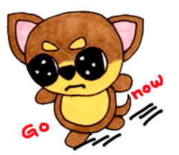 Yamato Maro eyebrow Chihuahua 2 sticker #952421
