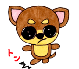 Yamato Maro eyebrow Chihuahua 2 sticker #952441