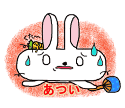 long face rabbit sticker #953640