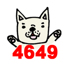 French bulldog's Japanese gag sticker sticker #954853