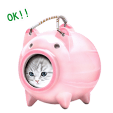 Painting of Kittens sticker #954968