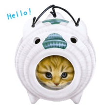 Painting of Kittens sticker #954969