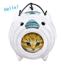 Painting of Kittens sticker #954969