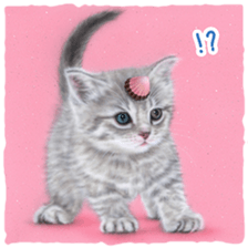 Painting of Kittens sticker #954974