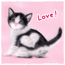 Painting of Kittens sticker #954979