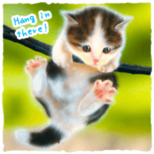 Painting of Kittens sticker #954982