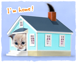 Painting of Kittens sticker #954986