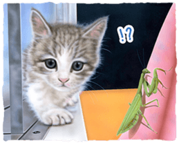 Painting of Kittens sticker #954988