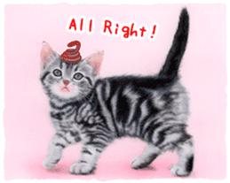 Painting of Kittens sticker #954989