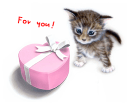 Painting of Kittens sticker #954991