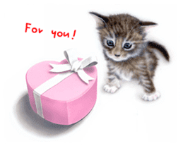 Painting of Kittens sticker #954991