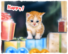 Painting of Kittens sticker #954992