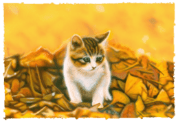Painting of Kittens sticker #954994