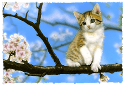 Painting of Kittens sticker #954995