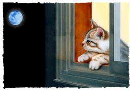 Painting of Kittens sticker #955002