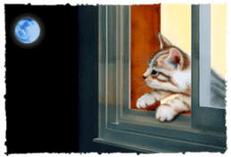 Painting of Kittens sticker #955002