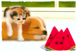 Painting of Kittens sticker #955003