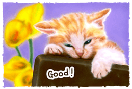 Painting of Kittens sticker #955006