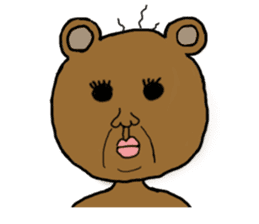 yochida  bear Sticker sticker #955327