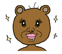 yochida  bear Sticker sticker #955328