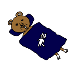 yochida  bear Sticker sticker #955350