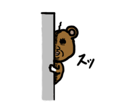 yochida  bear Sticker sticker #955360