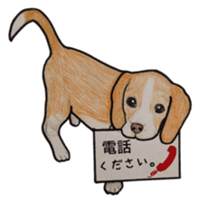Beagle dog Sticker sticker #955551