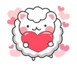 Fluffy Cute Bear (HUWAKUMA) sticker #957089
