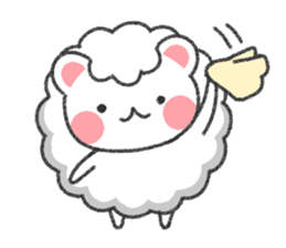 Fluffy Cute Bear (HUWAKUMA) sticker #957090