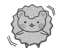 Fluffy Cute Bear (HUWAKUMA) sticker #957102
