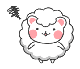 Fluffy Cute Bear (HUWAKUMA) sticker #957103
