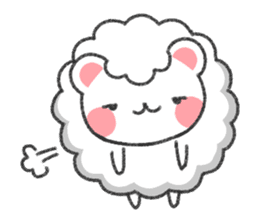 Fluffy Cute Bear (HUWAKUMA) sticker #957104