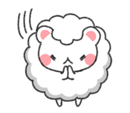 Fluffy Cute Bear (HUWAKUMA) sticker #957106