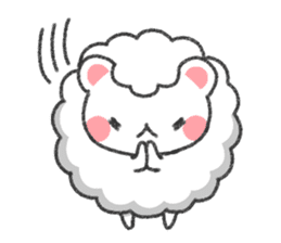Fluffy Cute Bear (HUWAKUMA) sticker #957106