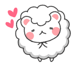 Fluffy Cute Bear (HUWAKUMA) sticker #957112