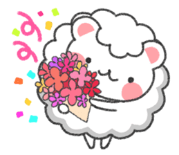 Fluffy Cute Bear (HUWAKUMA) sticker #957113